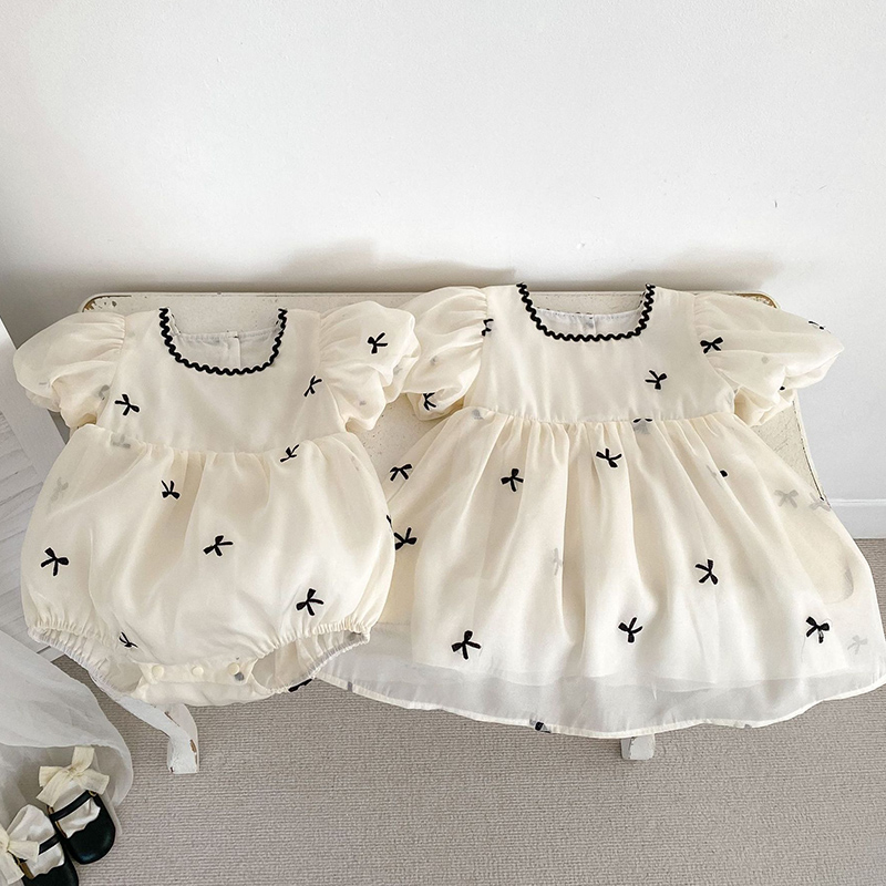 Summer Gauze Clothing - Kids Sisters Clothing Summer Baby Girl