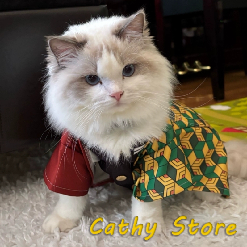 Summer Dog Clothing - Demon Slayer Zenitsu Pet Clothing Anime