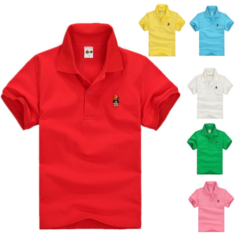 Summer Clothing For Baby Boy - Summer Teenager POLO Shirts 3-14Yrs Children