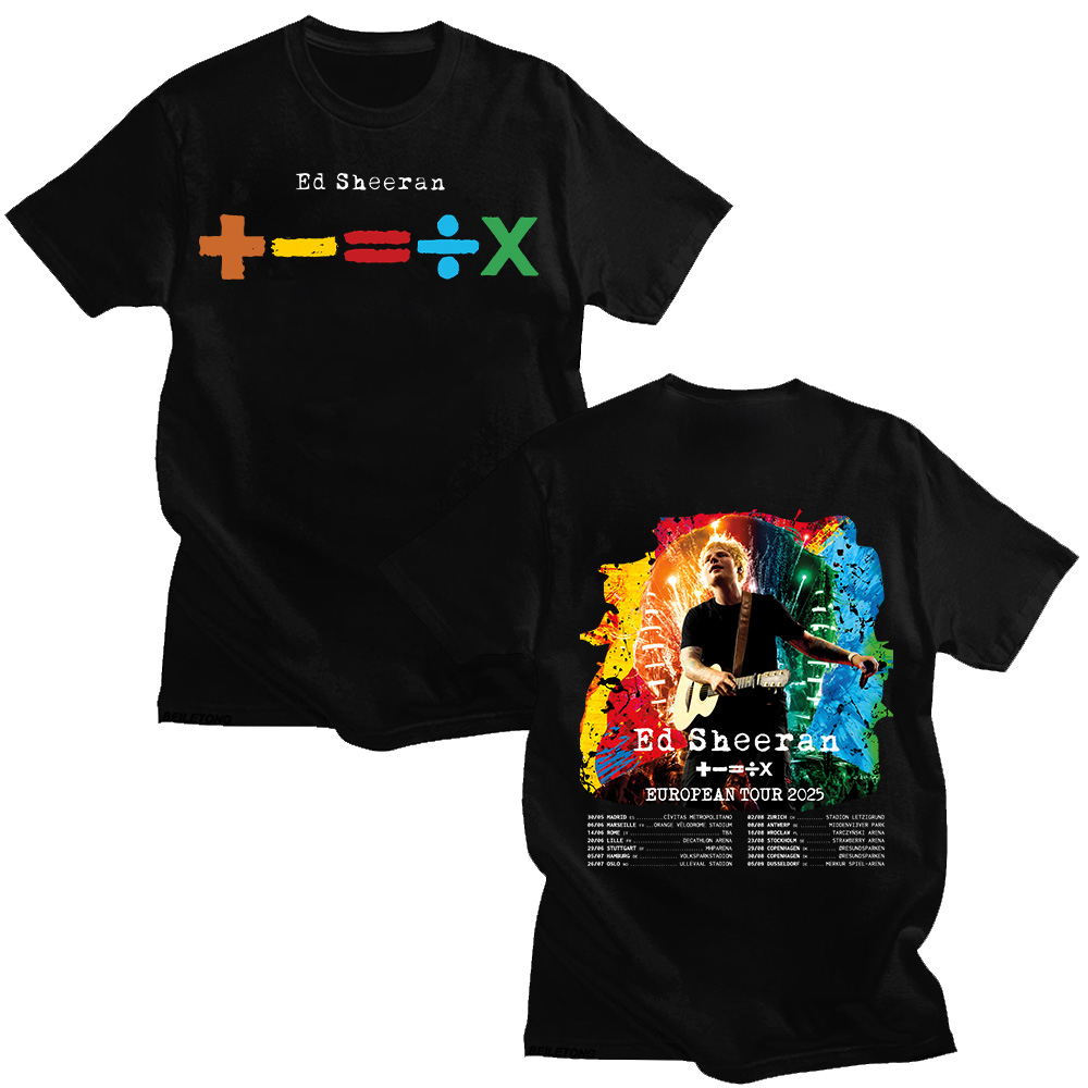 Summer Clothing Gif - Ed Sheeran European Tour 2026 T-shirts