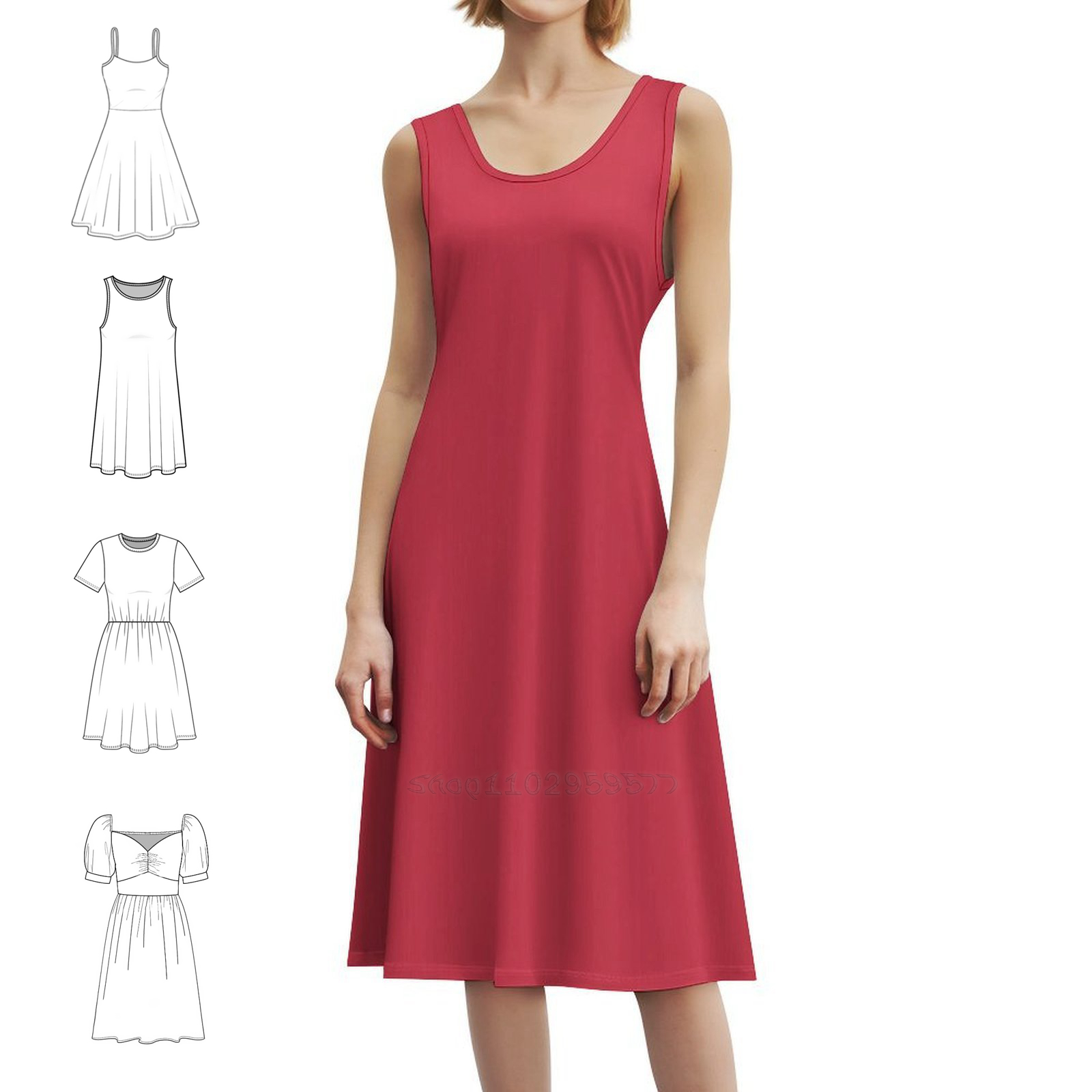 Paprika Floral Smock Dress For - Summer Clothing Colors recension och pris