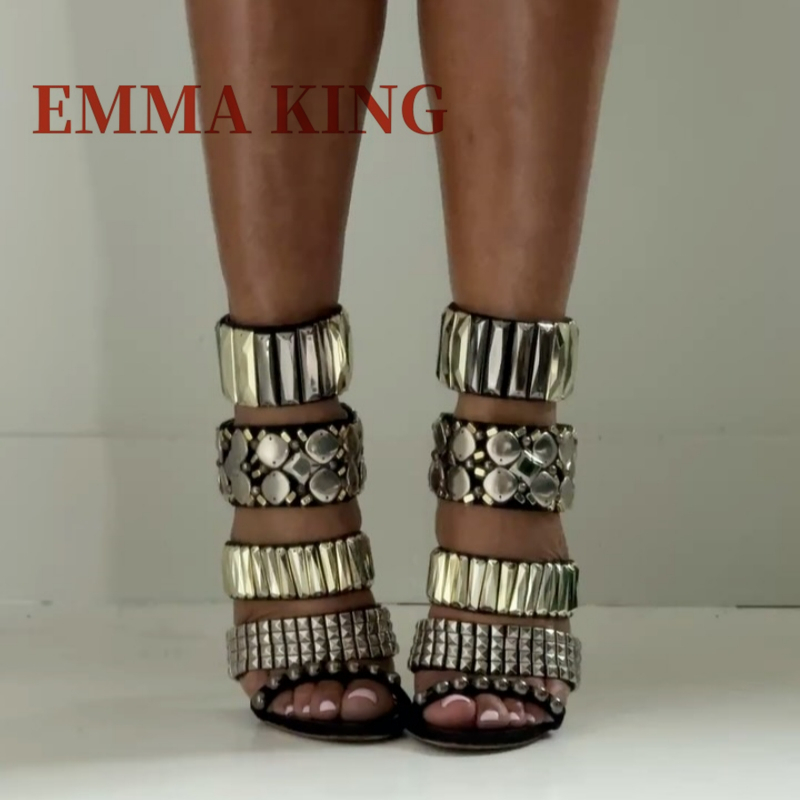 Black Embellished Ankle Strap  - Summer Clothing Dress recension och pris