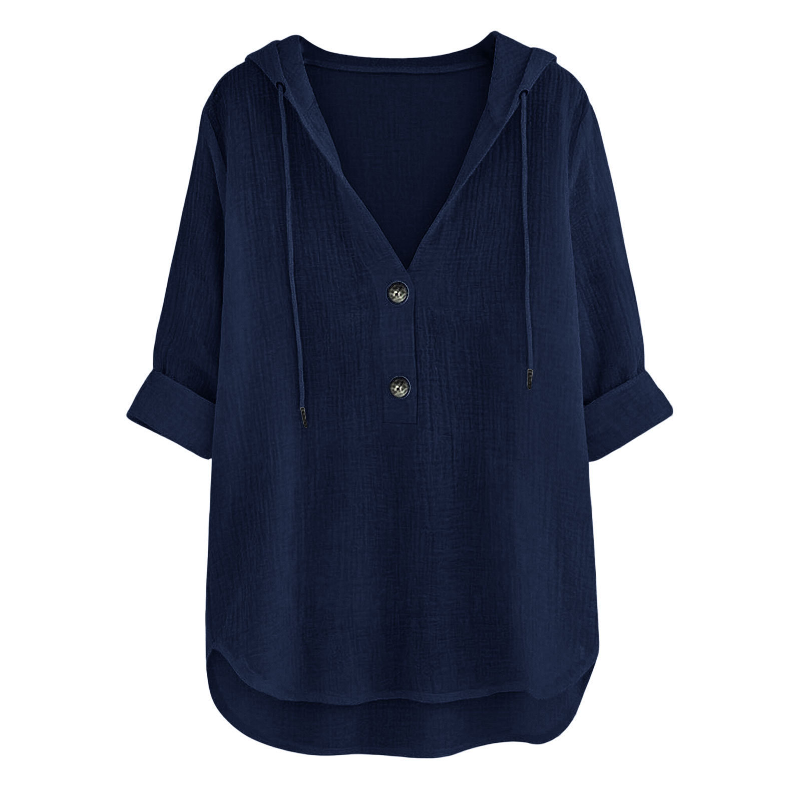 Women Hooded Drawstring V Neck - Summer Clothing Old Money recension och pris