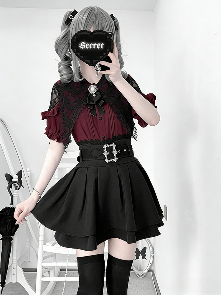 Gothic Style Shoulder Bared Sh - Summer Clothing Old Money recension och pris