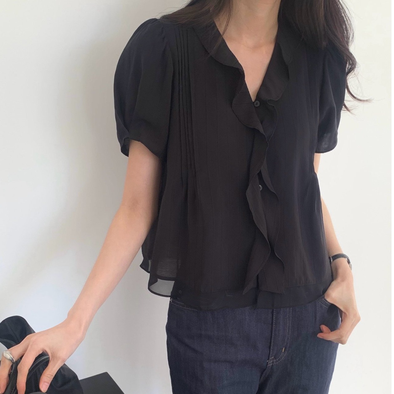 Korean Style Short Sleeve Sing - Summer Clothing Old Money recension och pris