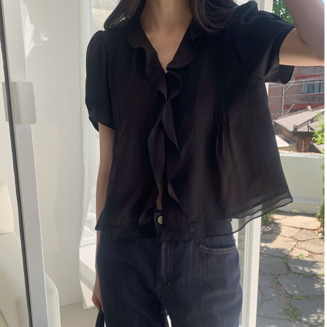 Korean Style Short Sleeve Sing - Summer Clothing Old Money recension och pris