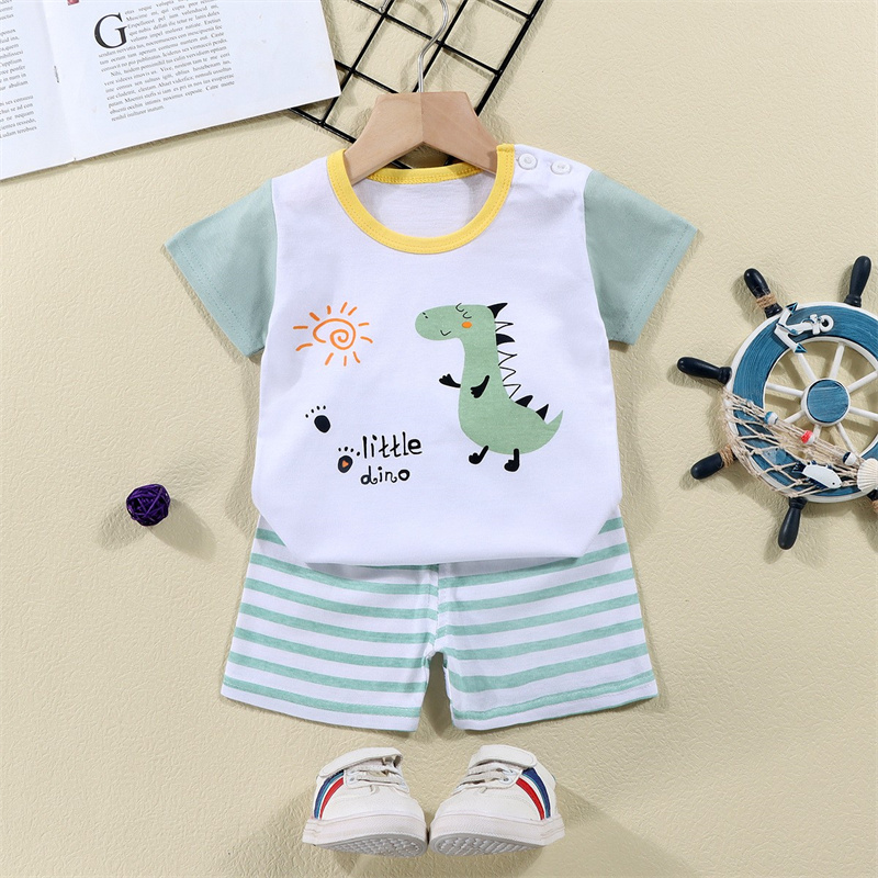 Cotton Tees+Shorts 2-piece Tra - Summer Clothing For Baby Boy recension och pris