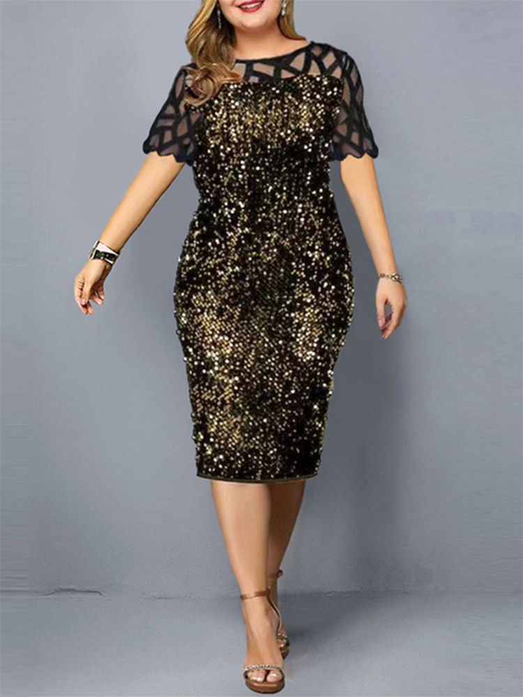 2022 Women Shiny Party Dresses - Summer Clothing For 70 Year Old Woman recension och pris