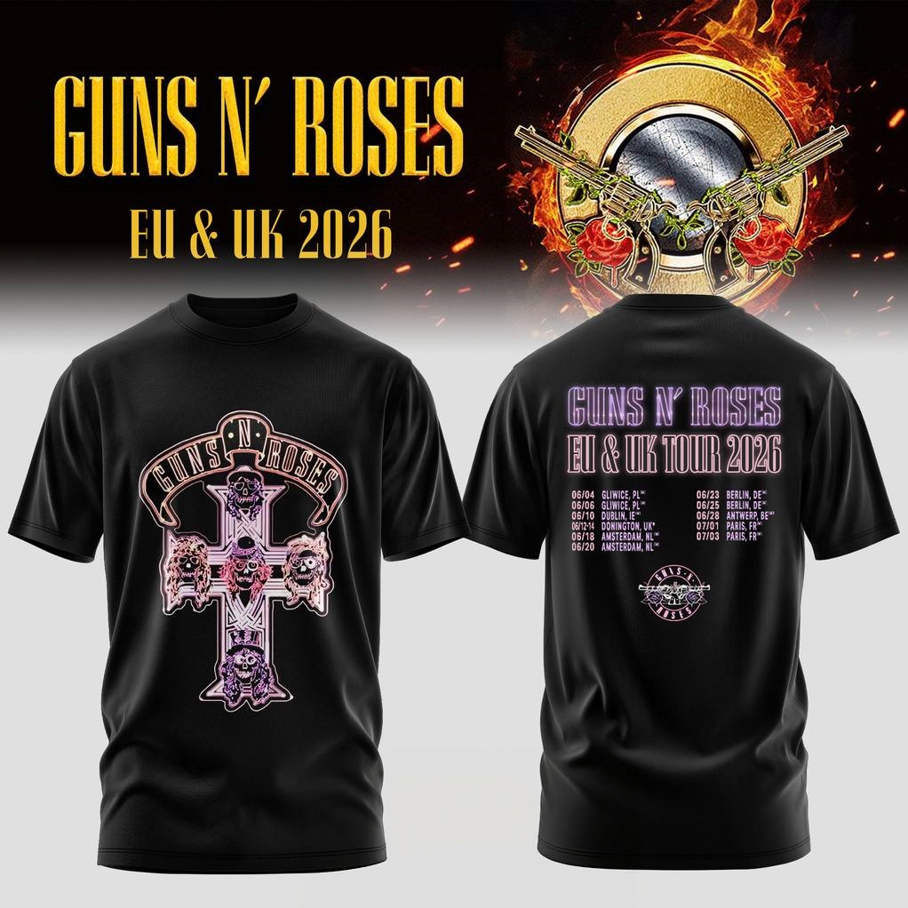 Guns N Roses EU & UK TOUR 2026 - Summer Clothing Uk recension och pris