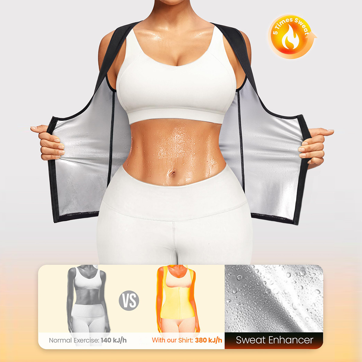 1PCS Women’s Sweat Vest for We - Tank Top Breathable recension och pris
