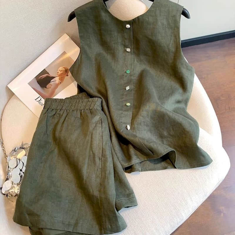 Shorts Sets Old-money Aestheti - Summer Clothing Old Money recension och pris