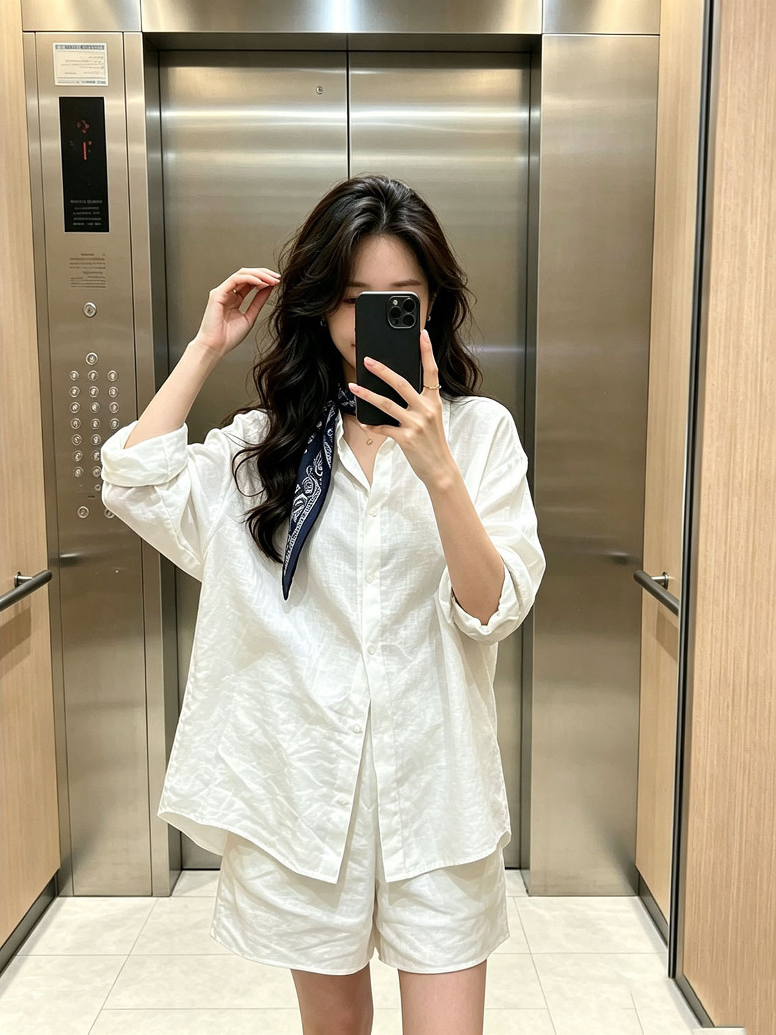 White Korean Style Shirt Elast - Summer Clothing Old Money recension och pris