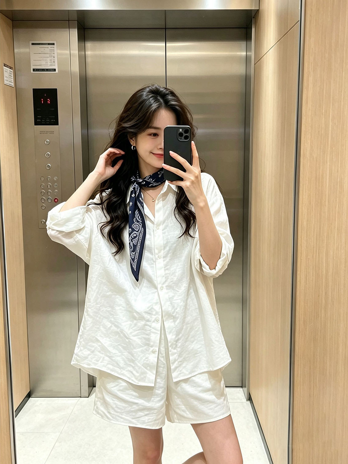 White Korean Style Shirt Elast - Summer Clothing Old Money recension och pris