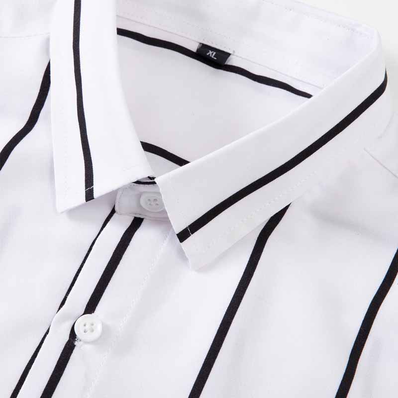 Men's Striped Dress Shirt Long - Summer Clothing Dress recension och pris
