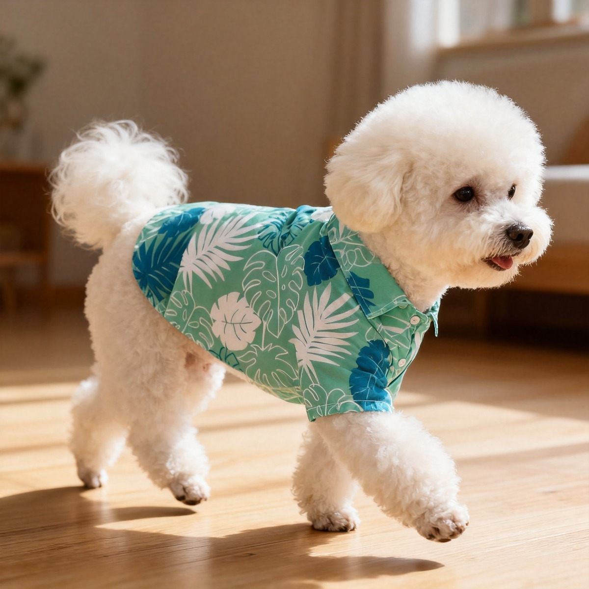 Cat Flower Shirt, Lightweight  - Summer Dog Clothing recension och pris