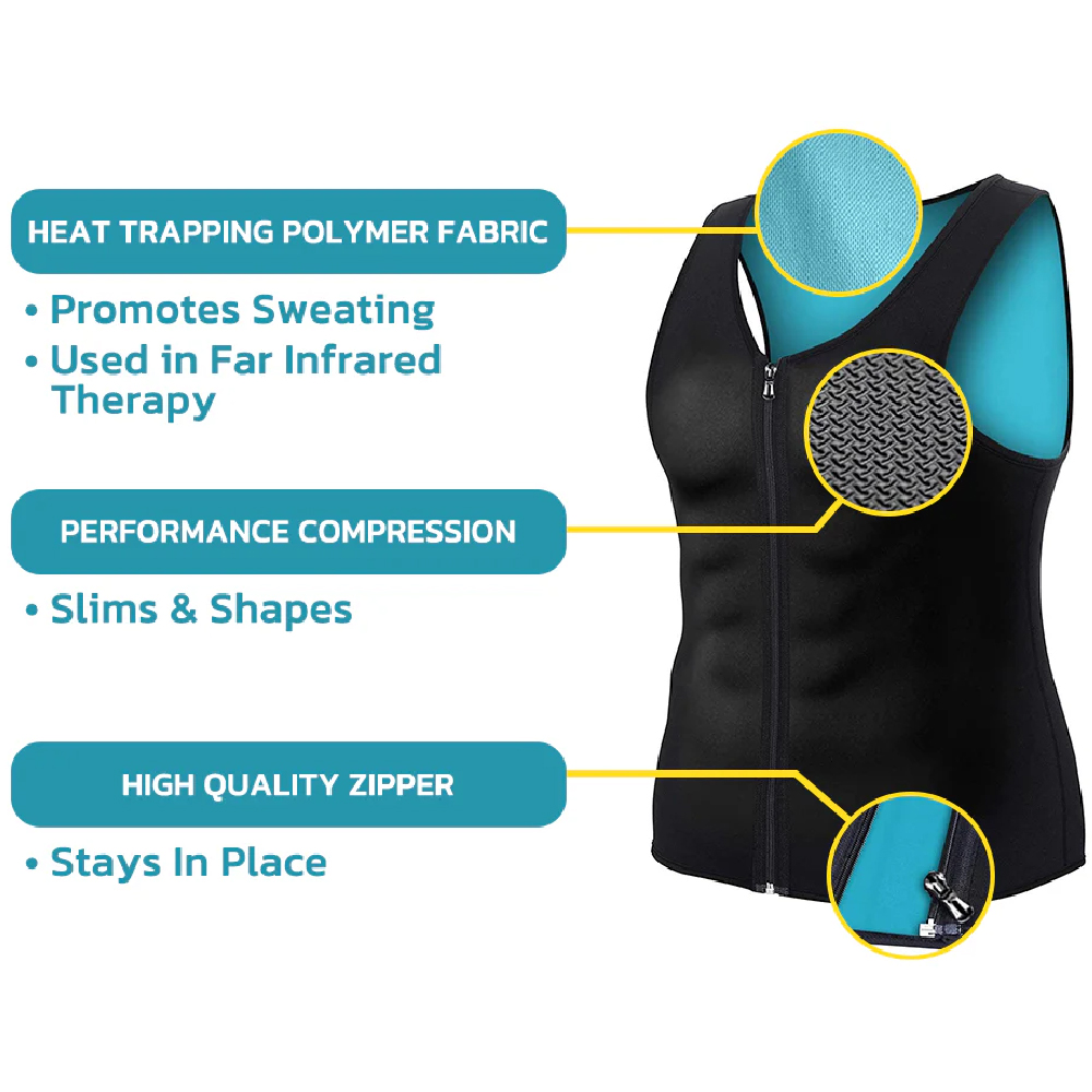 1PCS Hot Neoprene Sauna Vest f - Tank Top Breathable recension och pris