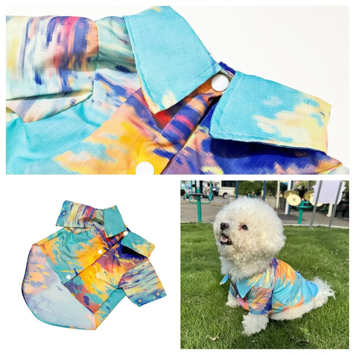Hawaiian Shirt Pet Beach Wear  - Summer Dog Clothing recension och pris