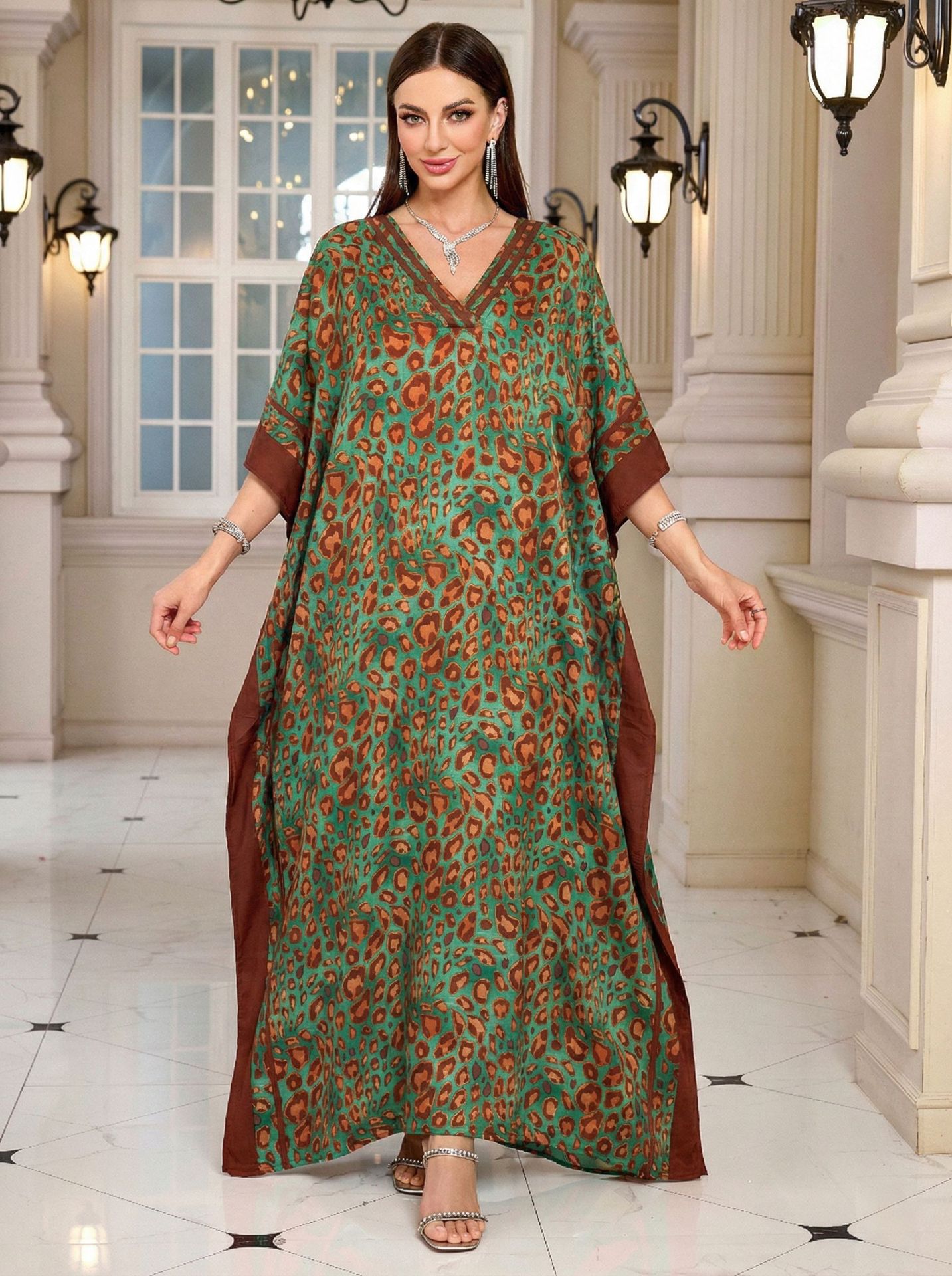 Beach Kaftans for Women Leopar - Summer Clothing Colors recension och pris