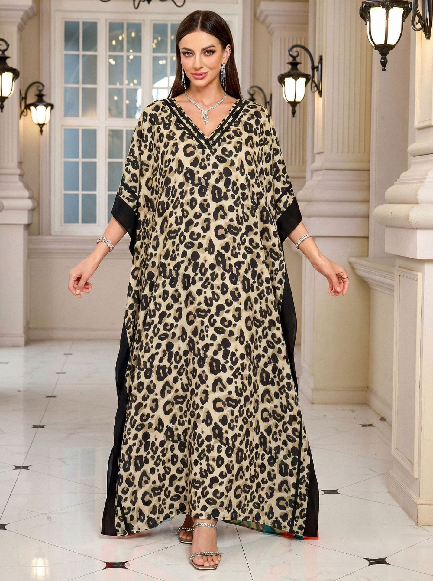 Beach Kaftans for Women Leopar - Summer Clothing Colors recension och pris