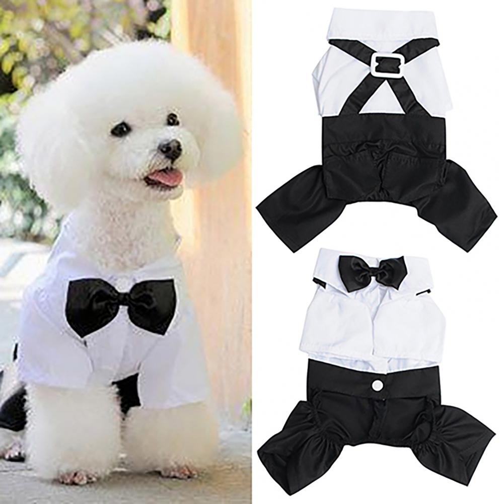 Dog Bow Tie Suit Tuxedo Costum - Summer Dog Clothing recension och pris