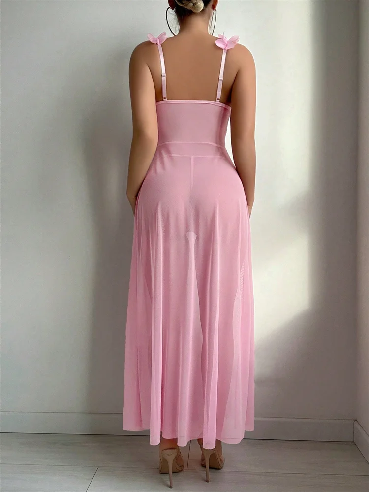 Pink Floral Sexy Nighties Wome - Summer Clothing Dress recension och pris