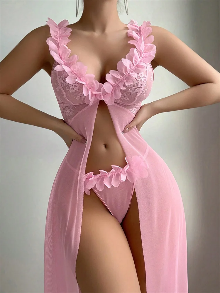 Pink Floral Sexy Nighties Wome - Summer Clothing Dress recension och pris