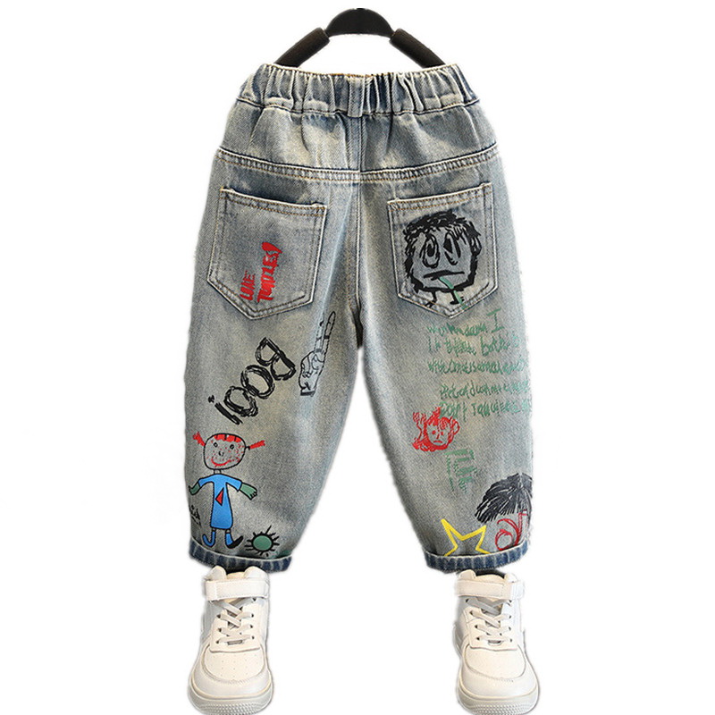 Baby Boy Jeans For Children Ch - Summer Clothing Drawing recension och pris