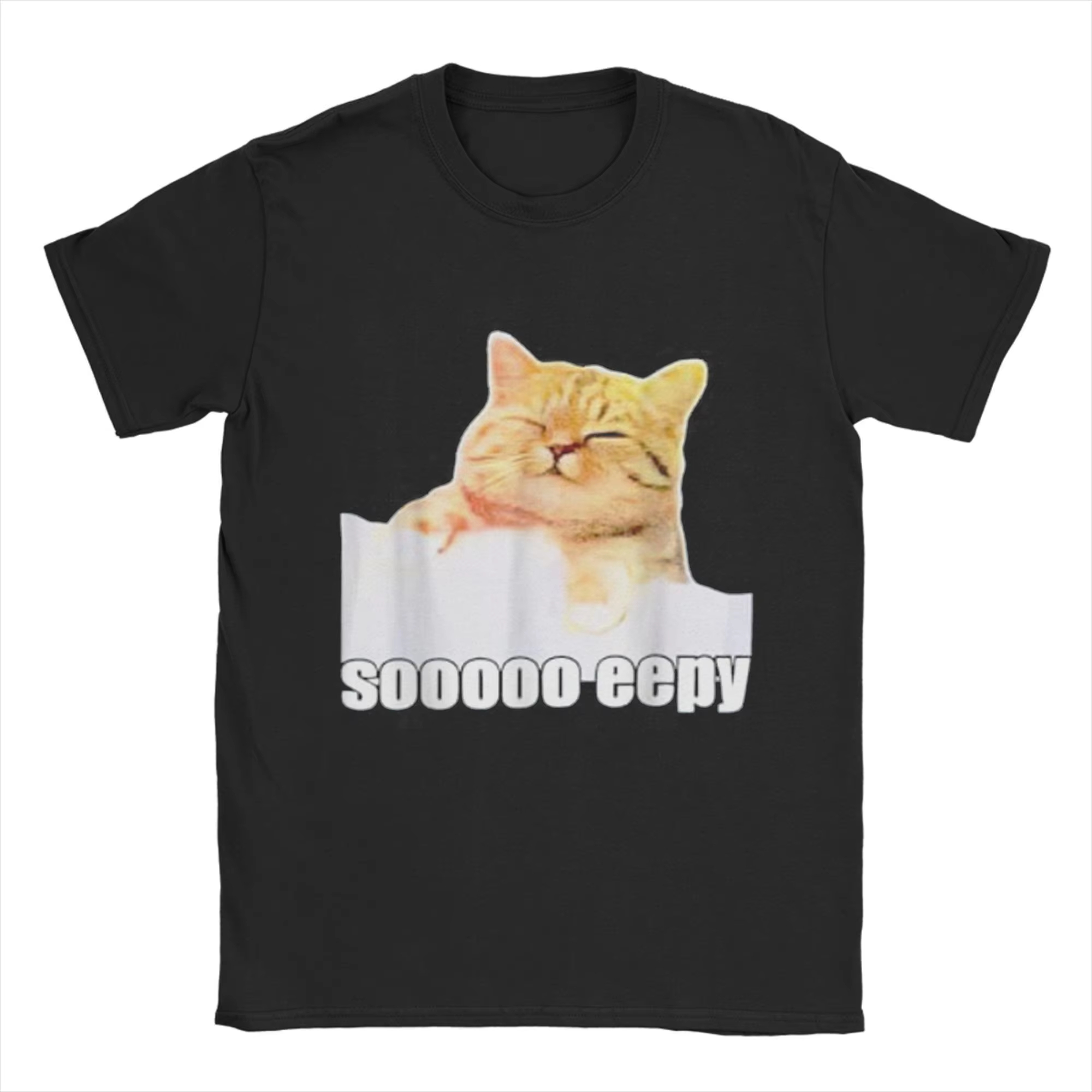 Men T-Shirt Eepy Cat Sleepy Ca - Summer Clothing Gif recension och pris
