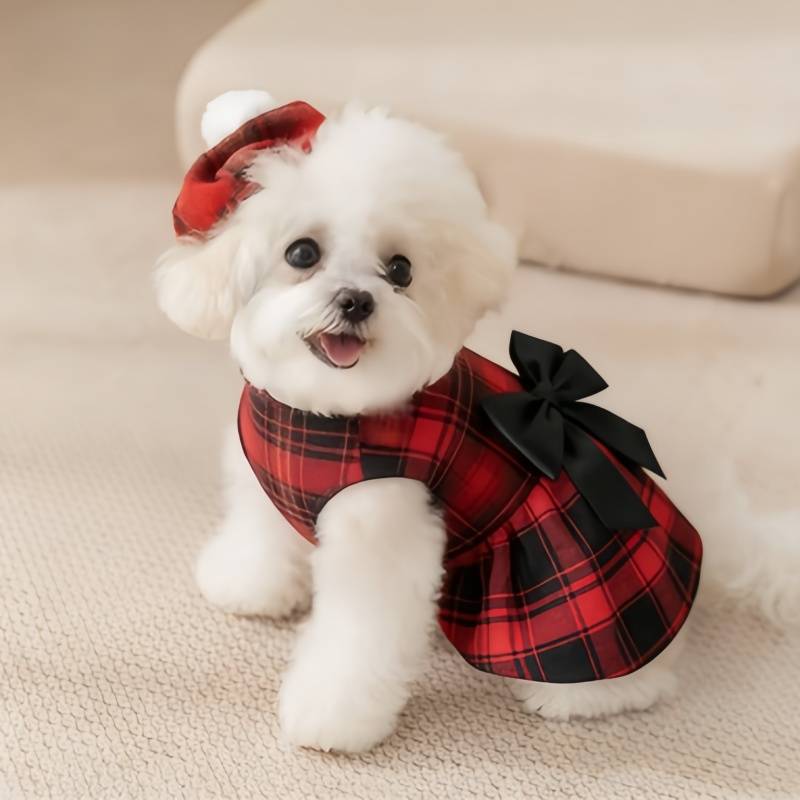 Pet Dog Clothes Plaid Shirt Su - Summer Dog Clothing recension och pris