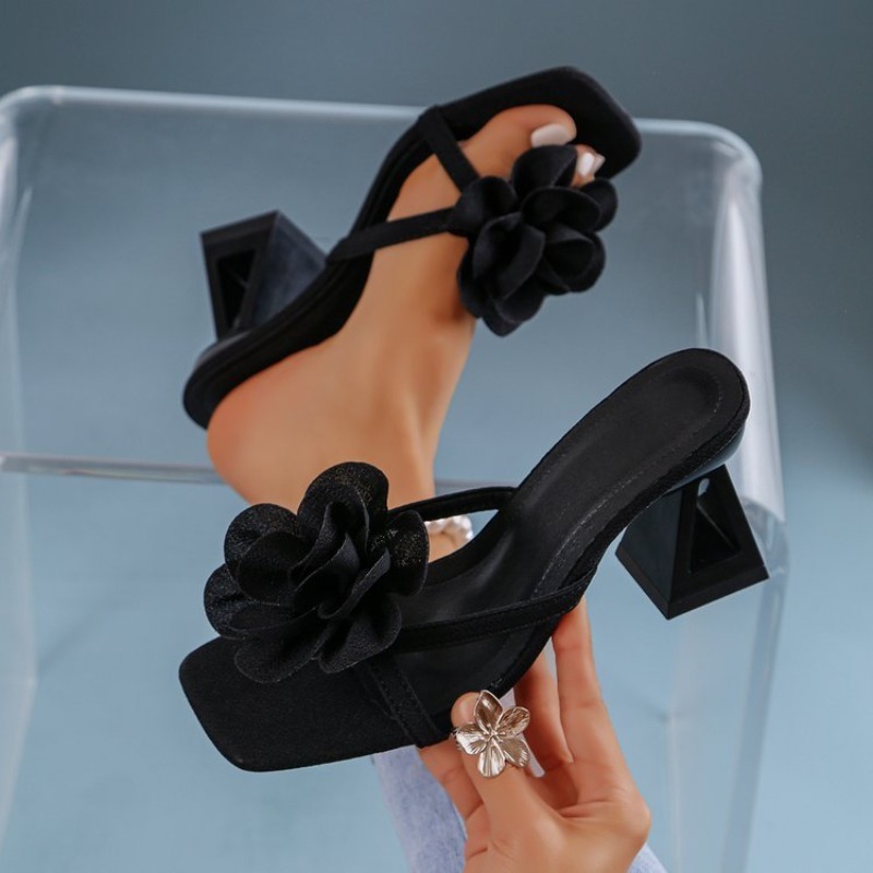 Womens 3D Flower Decor Sandals - Summer Clothing Dress recension och pris