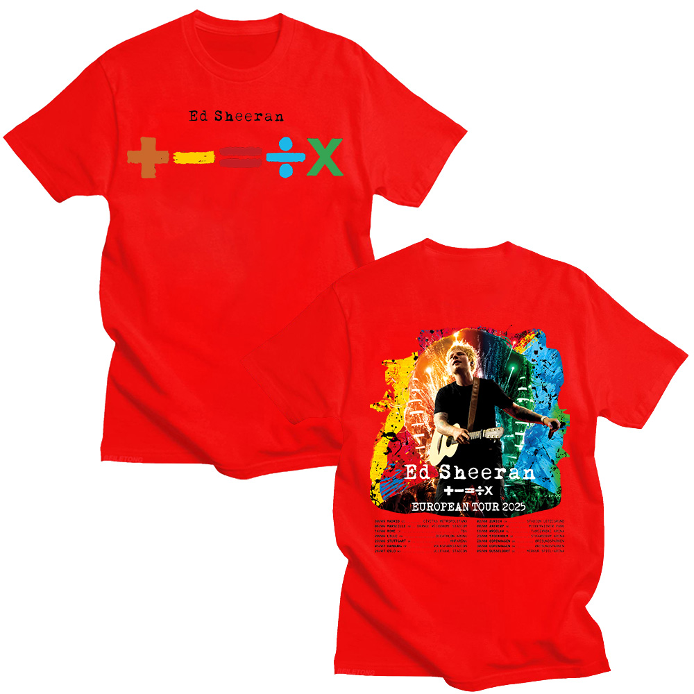 Ed Sheeran European Tour 2025  - Summer Clothing Gif recension och pris