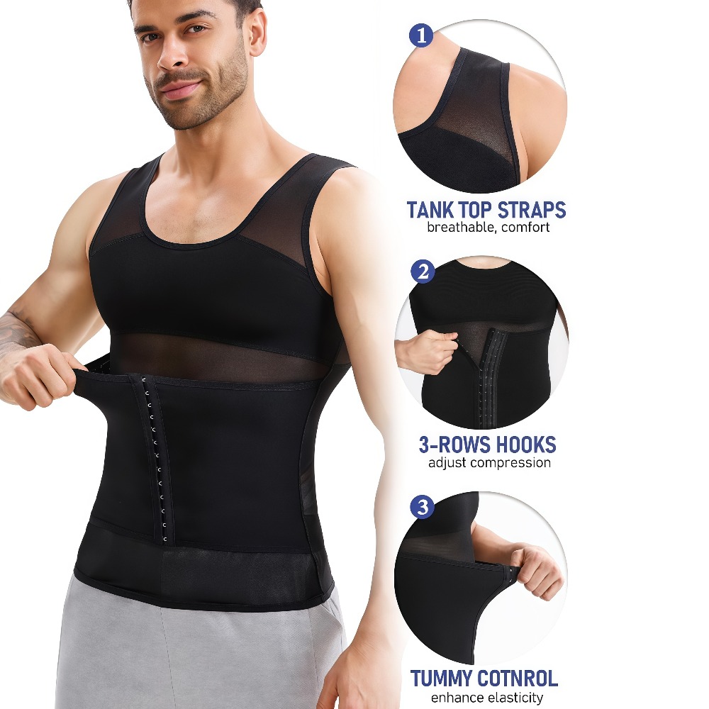 Button Adjustable Compression  - Tank Top Breathable recension och pris
