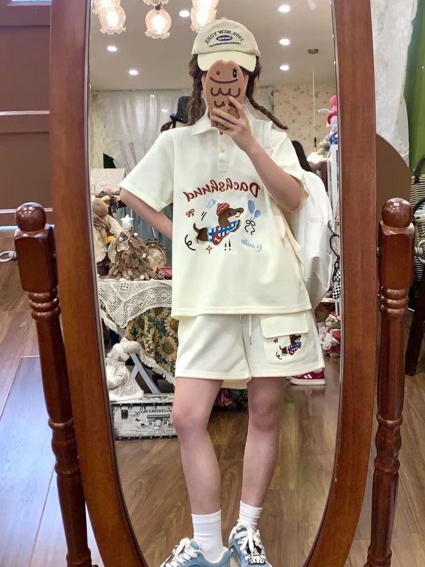 Kawaii Embroidery Dog Japan St - Summer Dog Clothing recension och pris