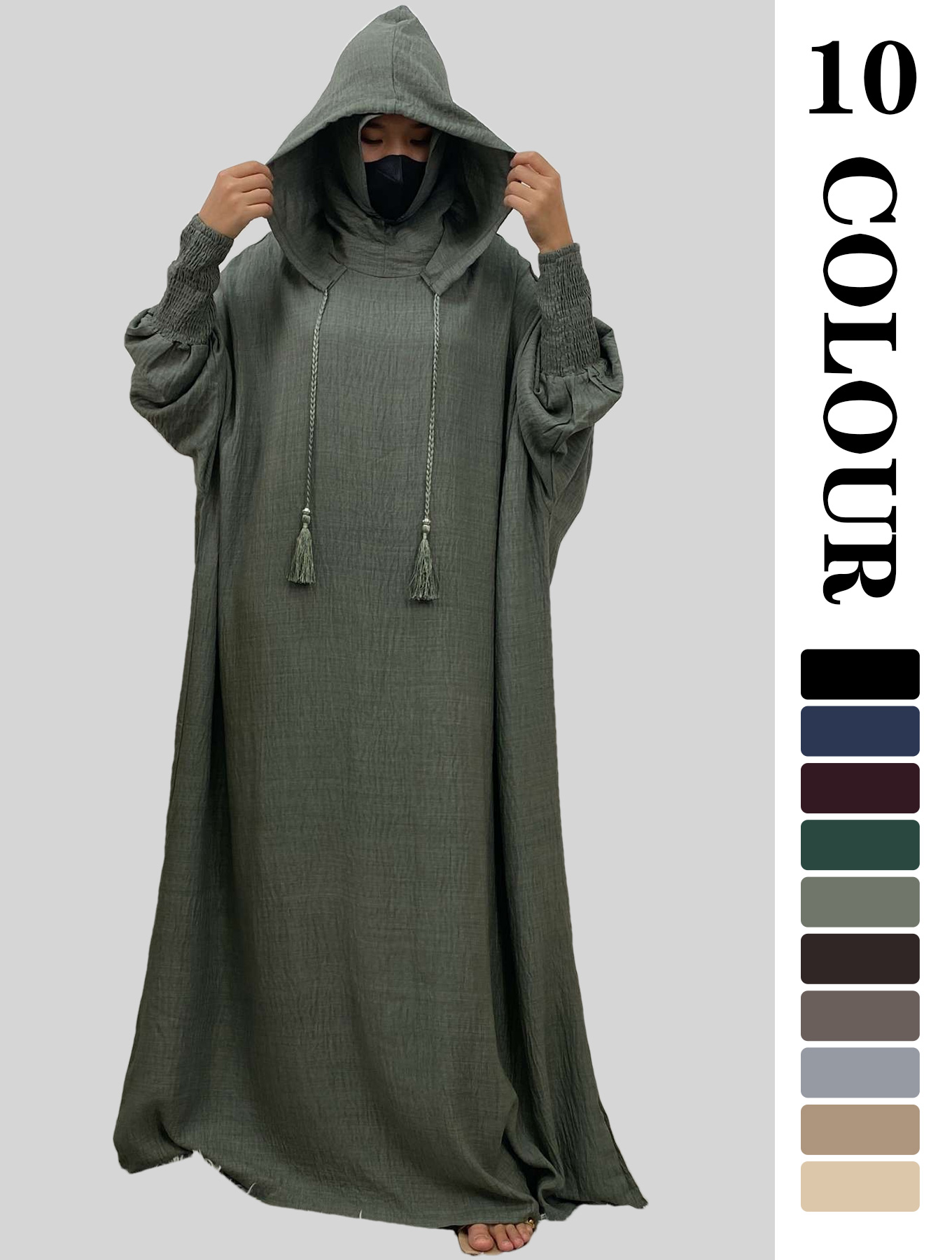 Women 12 Colors Abayas Muslim  - Summer Clothing Colors recension och pris